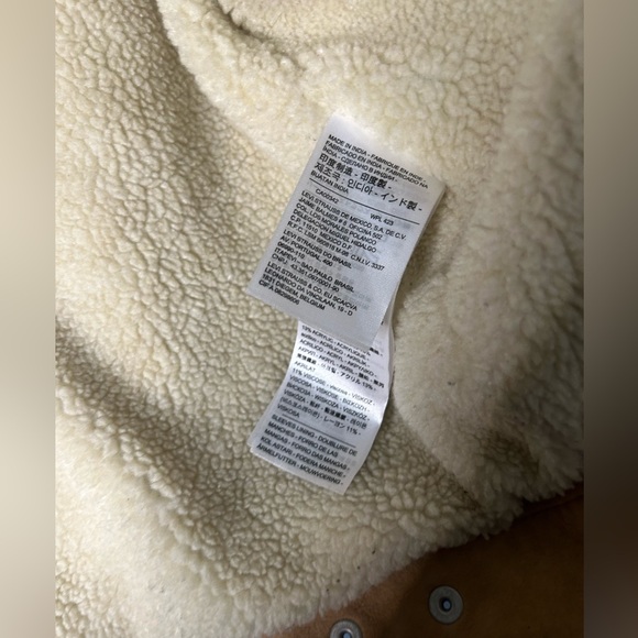 Levi’s tan suede with sherpa lining jacket / S - Picture 3 of 8